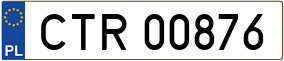 Truck License Plate